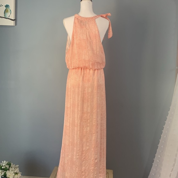 Banana Republic Sleeveless Dress Size XL Like New Silky Lined Halter Max… - Picture 6 of 14